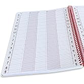 Portage Notebooks Appointment Book &ndash; Large 10" x 13.5" Undated Planner for Daily Scheduling - 5 Column Professional Daily Planner Undated for Office, Home, or Salon Use
