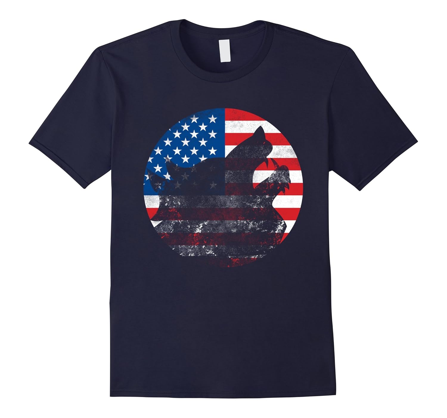 American Flag Lone Wolf Costume Shirt Christmas Gift Tee-Rose