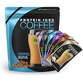 Chike High Protein Iced Coffee Sampler Pack and Original Bundle, 20 G Protein, 2 Shots Espresso, 1 G Sugar, Keto Friendly and Gluten Free, 14 Serving Bag and 6 Sample Packets, 20 Servings