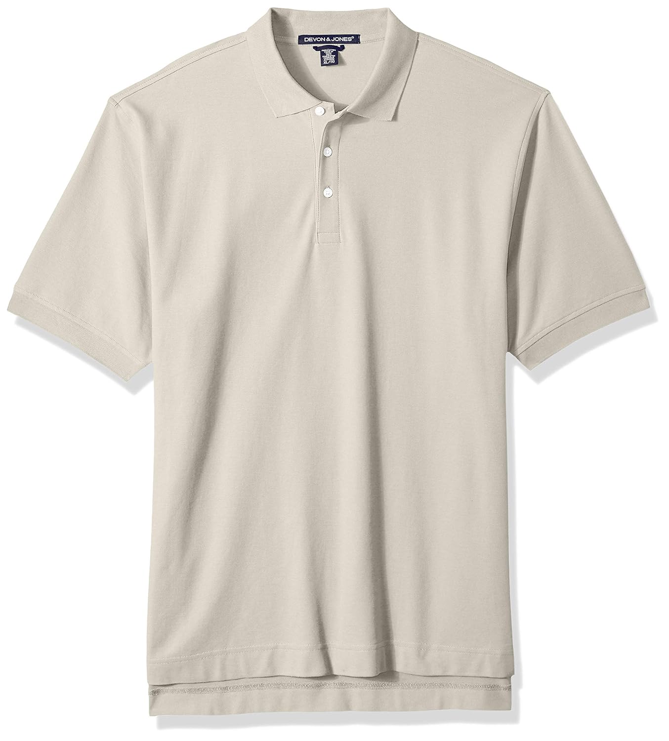 D and Jones Mens Dejn-d100-pima Piqu/&eacute; Short-Sleeve Polo