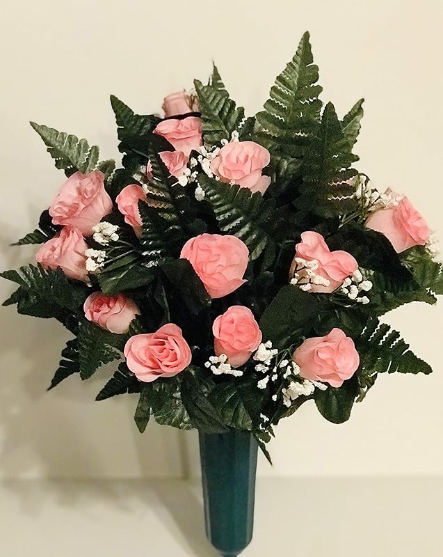 Silk Artificial Cemetery Flower For Outdoor Grave