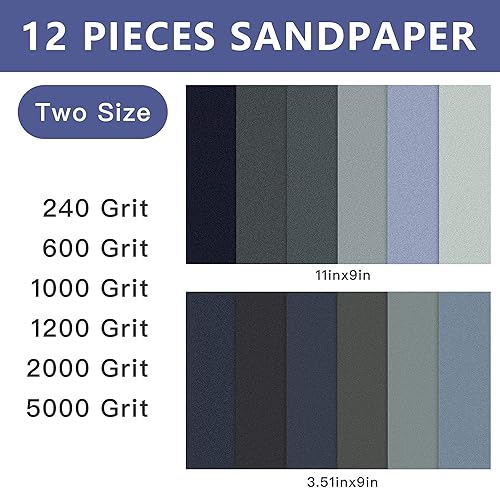 Akamino 26 Pieces Resin Casting Kits Include Sand Papers