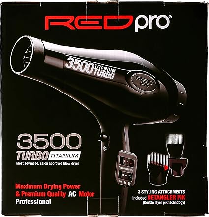 red pro 3500 titanium turbo blow dryer