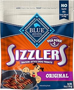 Blue Buffalo Sizzlers Natural Bacon-Style Soft-Moist Dog Treats
