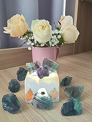 Luckeeper 0.5 lb Rough Crystals Bulk Raw Rainbow