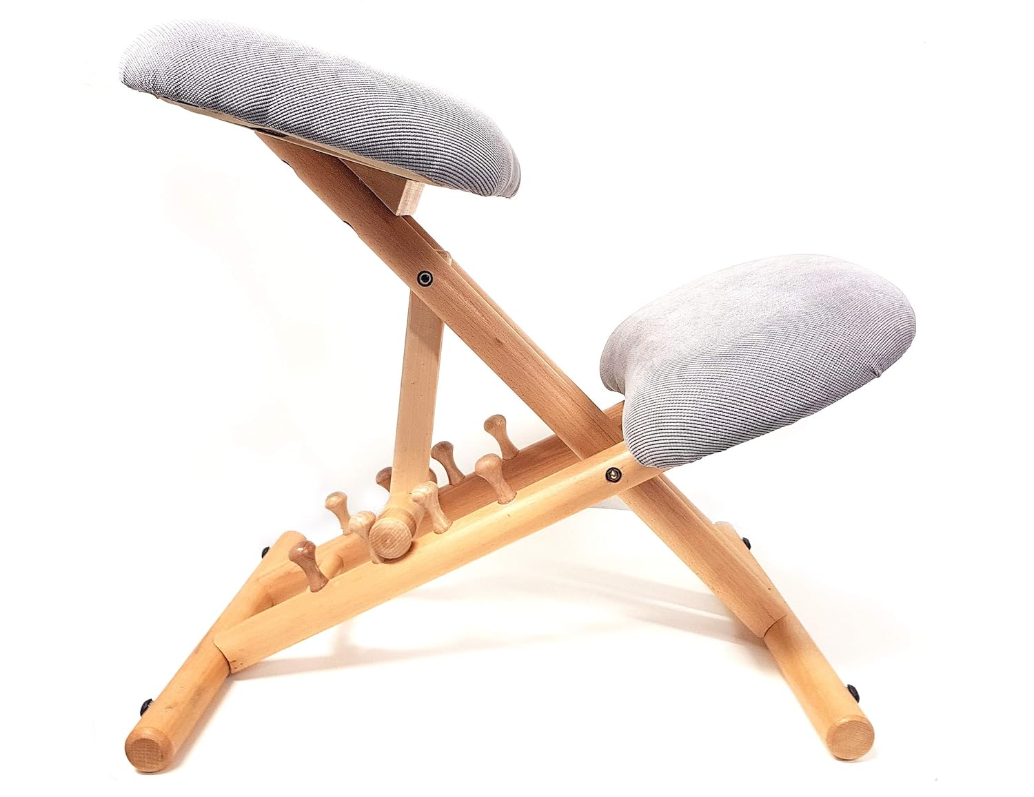 Naturel avec siège Gris Snug Chaise Ergonomique Professionnelle sans Dossier Le Classique siège