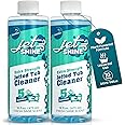 Zinnabee Jetted Tub Cleaner for Jacuzzi, Bathtubs, Whirlpools - Pack of 2, 16oz Sage Scented Jacuzzi Tub Cleaner to Help Clean Dirt and Soap Buildup, 5 Cleanings per Bottle