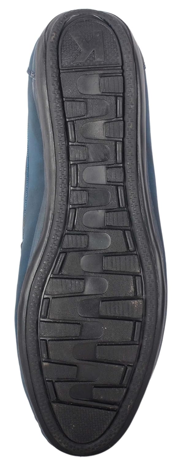 shoeniverse men's blue redefining comfort casual loafers