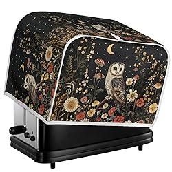 Talayituse Owl Daisy Mushroom Moon Print 2 Slice