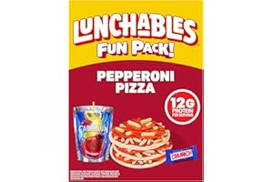 Lunchables Pepperoni Pizza with Capri Sun Fruit Punch and Crunch Bar Fun Pack, 4.7 oz & 6 fl oz Package