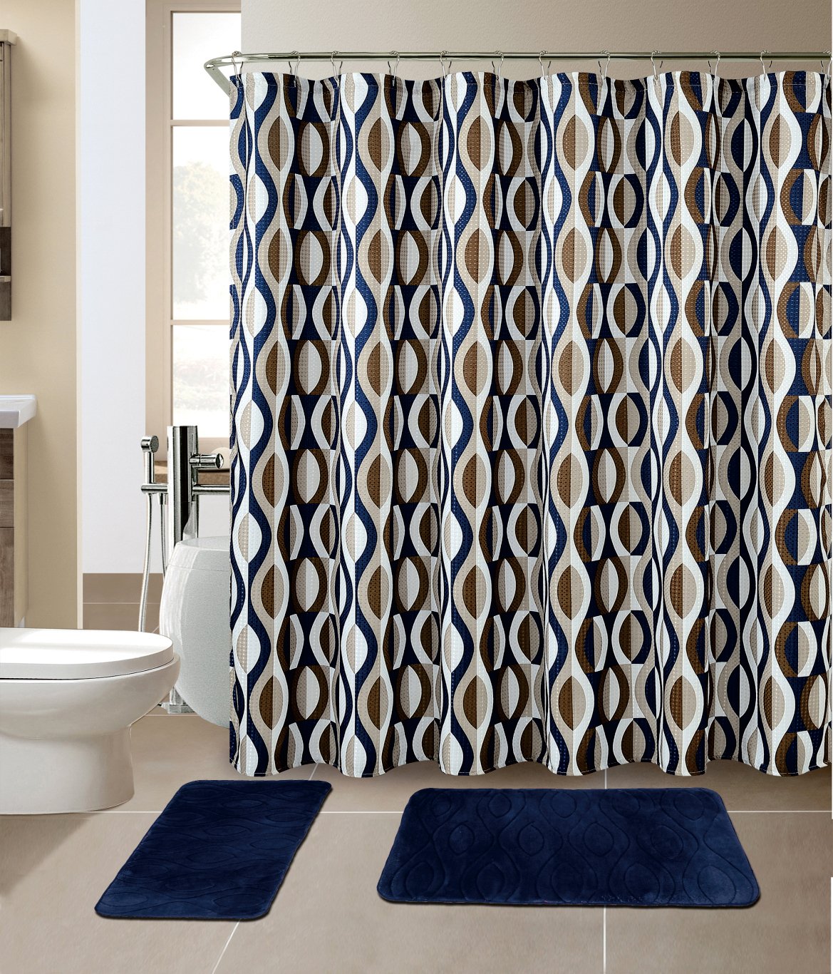 All American Collection Cute Curtains – Ease Bedding with 