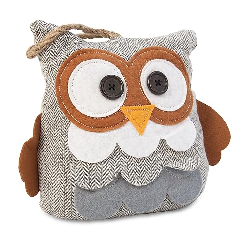 Limited Edition Novelty Heavy Door Stoppers Nautical Chunky OWL w/ Blue