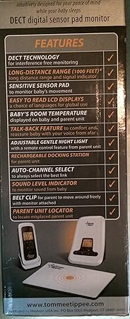 tommee tippee sensor pad monitor