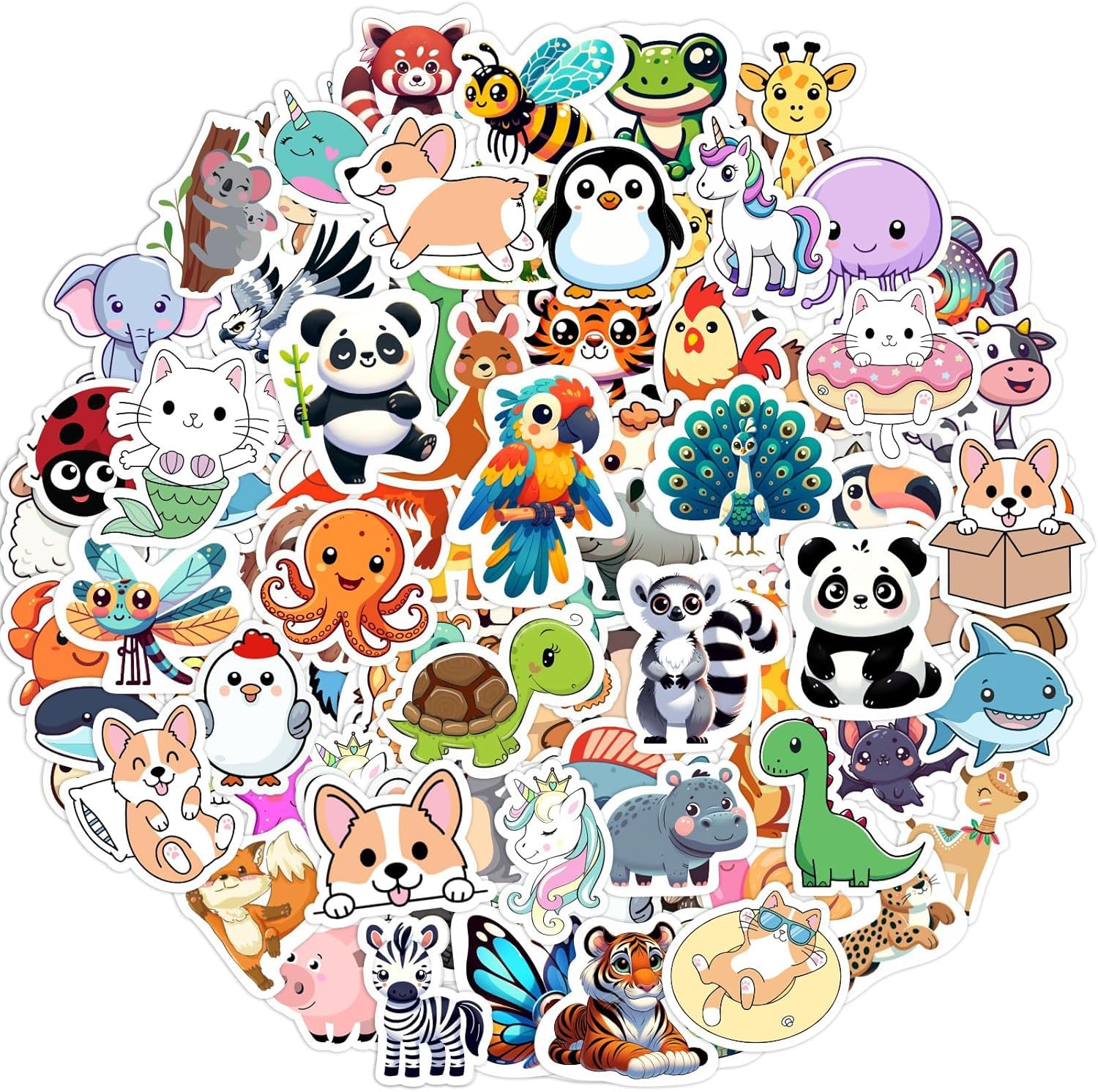 Photo 1 of 100 PCS Cute Anime Stickers for Gifts, Waterproof Sticker for Phone, Laptop, Water Bottles, Hydro Flask, Stickers for Kids, Toddlers, Vinyl..