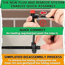 MIXC 30pcs Quick-Connect Drip Irrigation Emitters