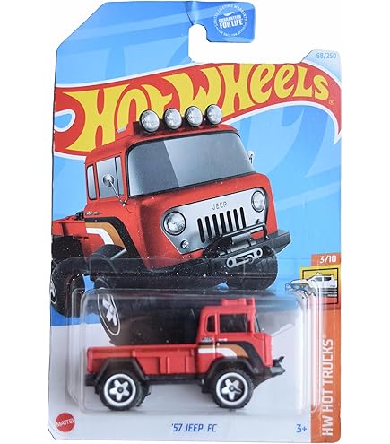 Hot Wheels '57 Jeep FC, Baja Blazers 6/10 [Blue] 218/250 : Amazon