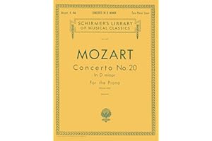 Mozart: Concerto No. 20 in D Minor K.466 | Schirmer Library of Musical Classics Volume 661 | Advanced Piano Duet Sheet Music 