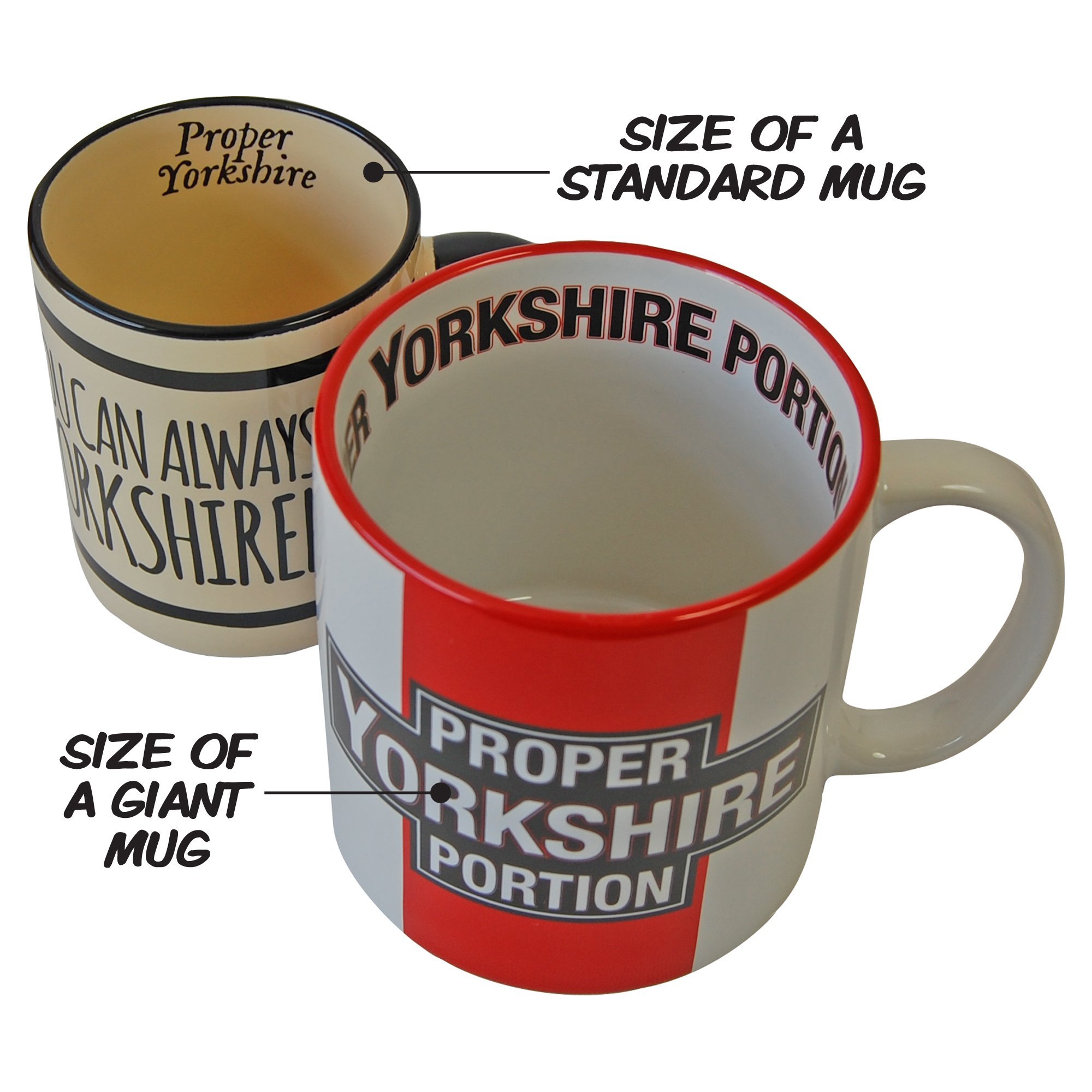 Proper Yorkshire Giant Mug Tea Coffee Cup Gift for yorkshireman Buy