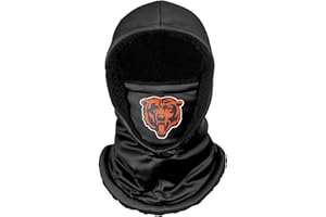 FOCO NFL Team Logo Black Hooded Gaiter Balaclava Face Cover