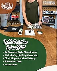 WE Games Best Value Tournament Chess Set w/ a Green