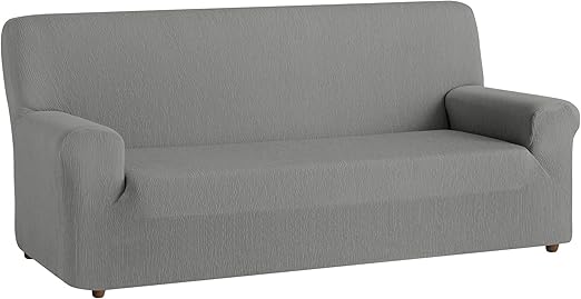 Textilhome Housse De Canapé Teide Elastique Taille 2 Places 130 A 180 Cm Couleur Gris