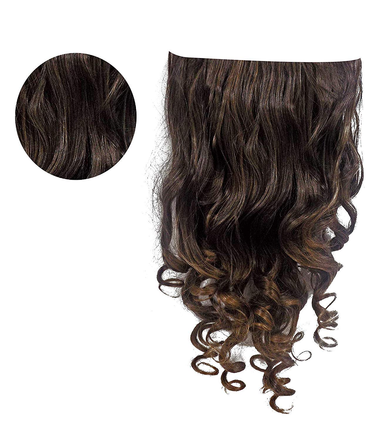 Inaaya Synthetic Clip On Curly Hair Extension For Hair Styling For