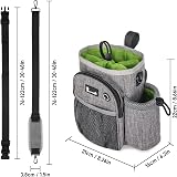 Pecute XL Dog Walking Bag with Water Bottle Holder Grey view 7
