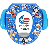 Disney Mickey Mouse "Pals at Play" Soft Potty Seat and Potty Training Seat - Soft Cushion, Baby Potty Training, Safe, Easy to Clean
