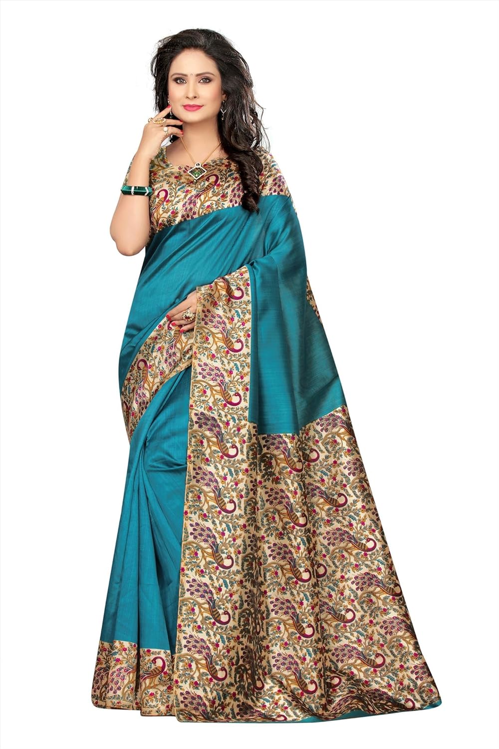 mrinalika fashion women's art silk saree with blouse sarees new collection 2018