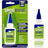 SHOE BOND Shoe Glue - Professional Grade, Clear, Waterproof, Quick Drying, Ideal for Hiking Boots, Sneakers, Sandals, and More