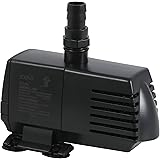 EcoPlus 396 GPH (1500 LPH, 20W) Submersible Water Pump w/ 6 ft Power Cord | Aquarium, Fish Tank, Fountain, Pond, Hydroponics