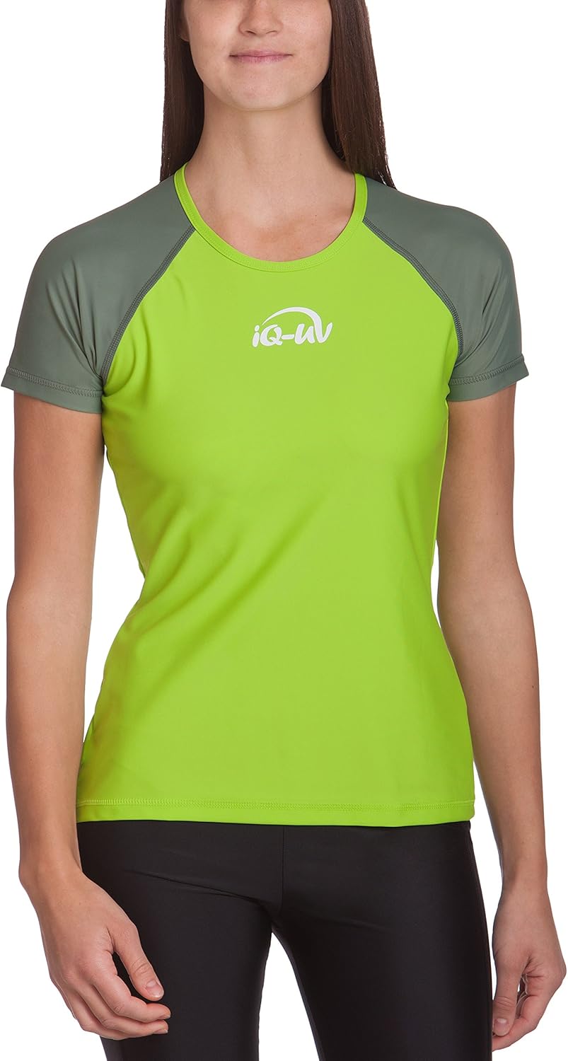 iQUV Men 300 Shirt Loose Fit, Uv Protective Clothing Olive/NeoGreen, XXL (46) Amazon.co.uk