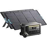 Anker SOLIX F3000 Portable Power Station with 2× 400W Solar Panels, 3,072Wh, 6,000W Recharging, Expandable to 24kWh, Solar Ge