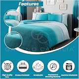 Gaveno Cavailia Urban Ombre Bed Set Duvet Cover Teal Double view 3
