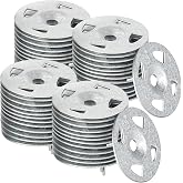 Fabbay 150 Pcs Foam Board Fasteners 1-1/8 Inch Galvanized Steel Washers | Small Pack Rust Proof Durable Metal Washers for DIY Home Repair Furniture Assembly &amp; Model Making