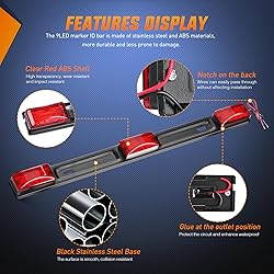 Nilight LED Trailer Light Kit 6 Inch Oval Stop Turn