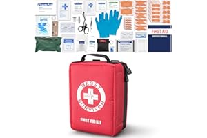 Besst Survivor Premium First Aid Kit with Labelled Compartments, Waterproof & Organized Molle Medical Kit for Home, Car, Hiking, Camping, Travel & Roadside Emergencies and Everyday Safety