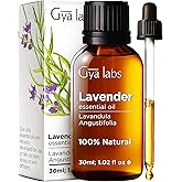 Gya Labs Lavender Essential Oil for Diffuser - 100% Natural Lavender Oil for Skin, Lavender Oil Essential Oil for Hair, Massa