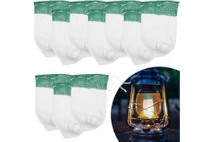 Gjinxi 10 Pcs Propane & Kerosene Lantern Mantles, Green, Rayon, Lantern Part, Fuel Lamp, Outdoor Camping & Home Garden Lighting
