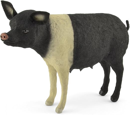 Amazon Com C Yenke Co Standing Pig No 25 Black White Home