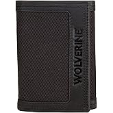 Wolverine Mens Bifold Wallet | RFID Protection | ID Window | Card Slots | Bill Pocket | Durable | Leather | Canvas