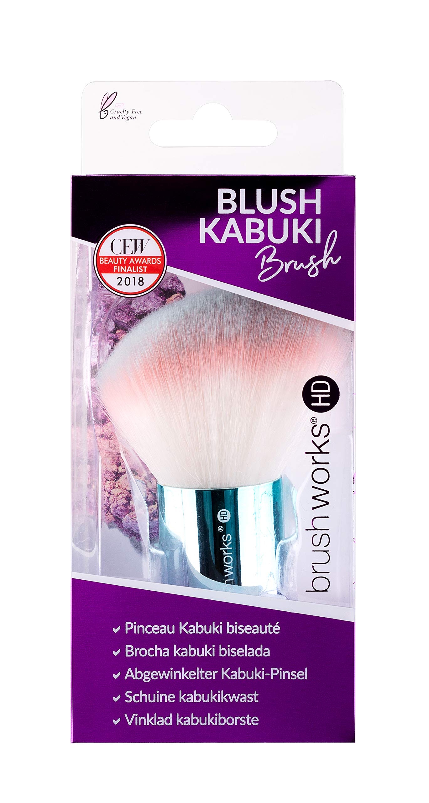 Brushworks HD Angled Kabuki Brush (Unicorn)