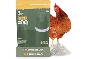 Reliant Pet Chicken Dust Bath - 7lbs, Made in USA Natural Dust Bath for Chickens - Ideal Chicken Dust for Bath Tub Mix - Poultry Dust Powder for Chicken Coop