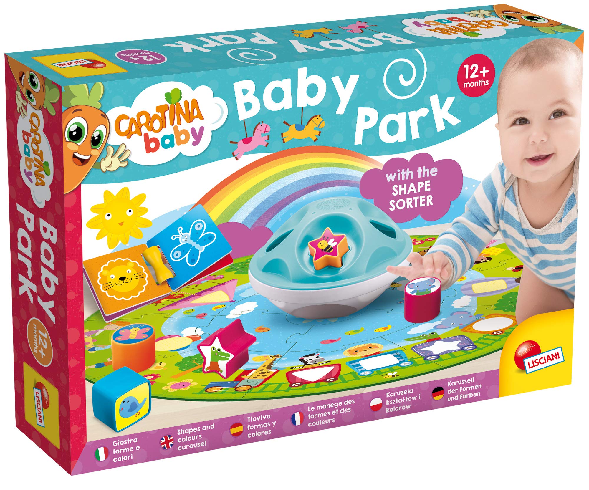 Lisciani 83992 Carotina Baby Park forms and colours puzzle + shape sorter