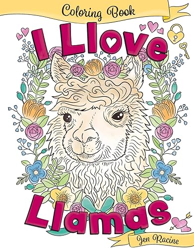 Download I Llove Llamas Coloring Book PDF