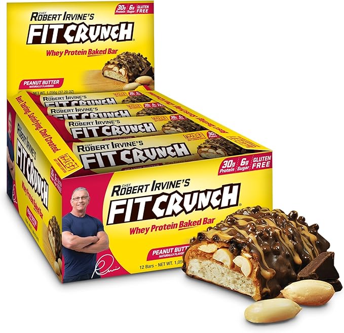 Fit Crunch 88g Bars Peanut Butter 12 bars Amazon.ca Health & Personal Care