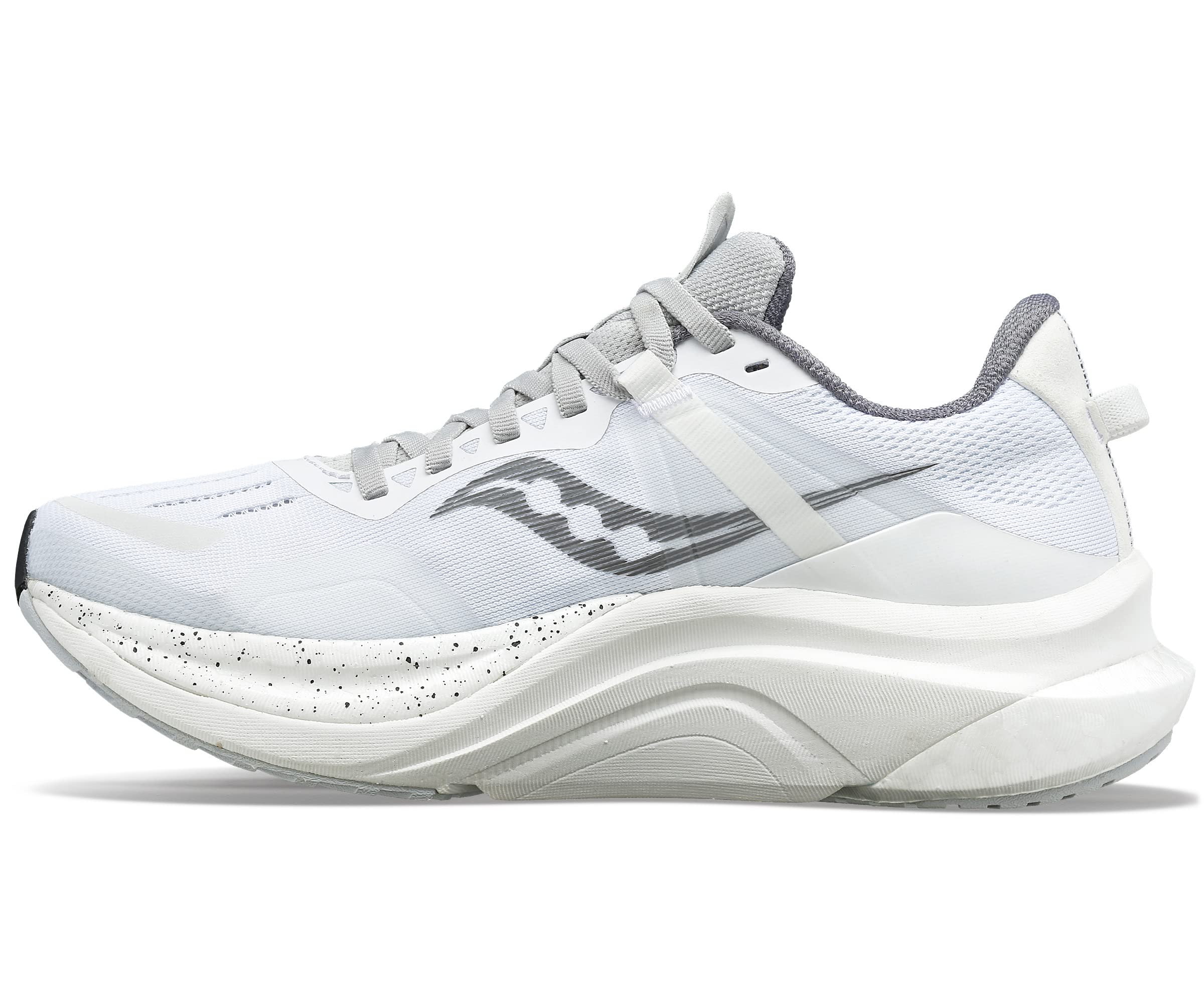 Saucony womens Tempus Sneaker, White/Black, 11.5 US