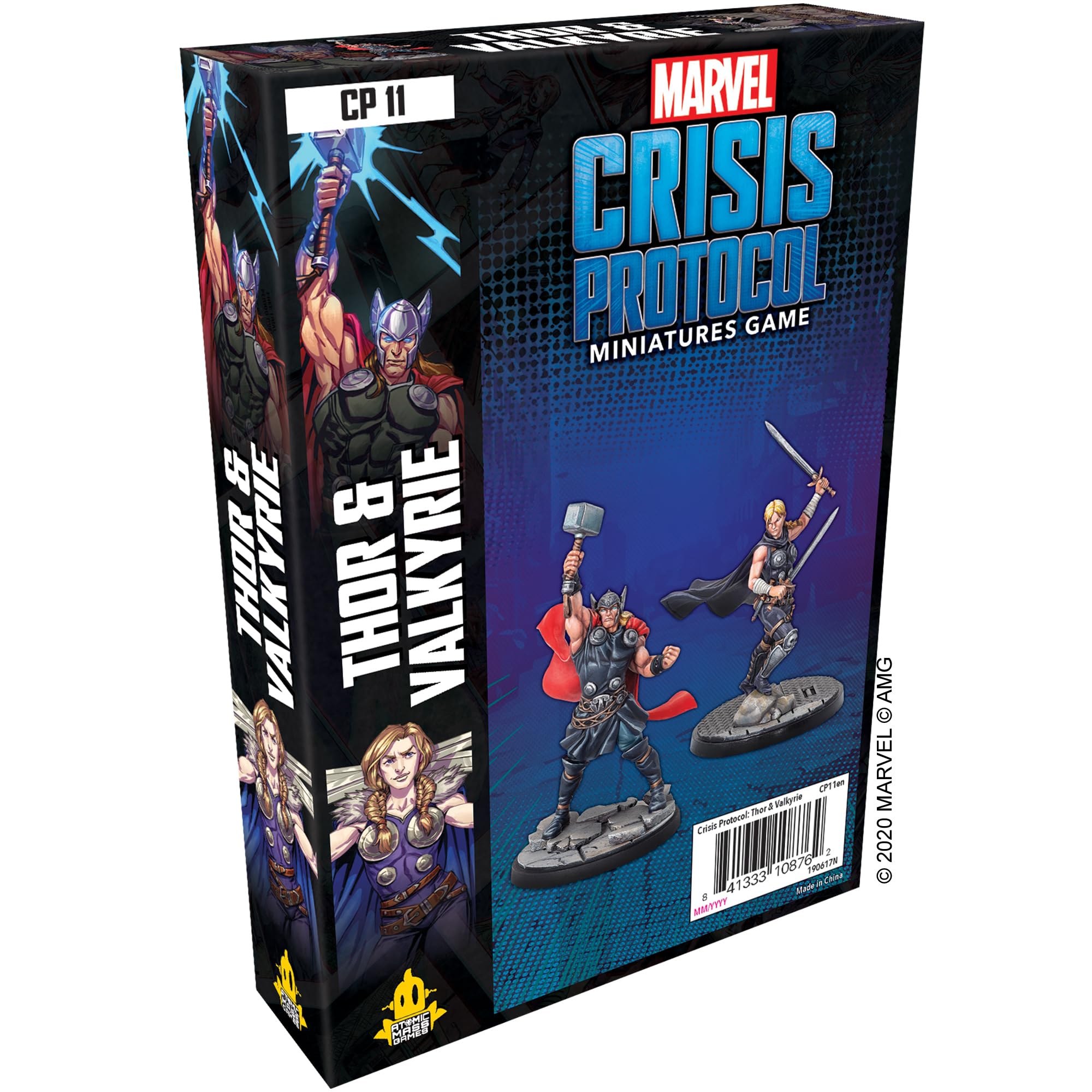 Atomic Mass Games - Marvel Crisis Protocol: Character Pack: Thor and Valkyrie, Miniatures Game, Ages 10+, 2+ Players, 45 Minutes Playing Time