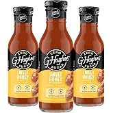 G Hughes Sugar Free Sweet Honey Wing Sauce - 12 Oz (3-Pack) | Sweet Honey Flavored, Sugar Free Barbecue Sauce, Gluten Free, No Artificial Preservatives, No High Fructose Corn Syrup