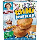 Little Debbie Birthday Cake Mini Muffins, 5 Pouches, 8.44 OZ Box